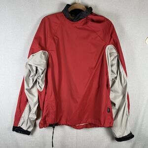 NRS Endurance Jacket Size XL Paddling Hyprotex Kayak Rafting Red *Light Stain